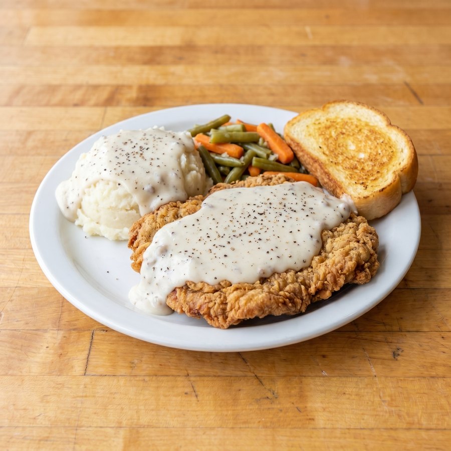 Chicken fried steak dinner